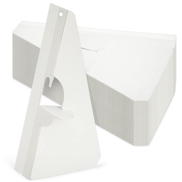 Caballete de cartón Juvale, 50 unidades, autoadhesivo, 23 cm, color blanco