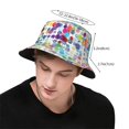 thumbnail image 2 of Bucket Hat for Men Women, Colorful Watercolor Dots Breathable Sun Hat Summer Beach Hats, Fun Womens Mens Bucket Hat for Travel Outdoor Vacation Fishing Hiking Sports, 2 of 6