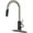 Black Brushed, variant on Oil Rubbed Bronze Kitchen Faucet with Pull Down Sprayer, High Arc Modern Classic Sink Faucet Stainless Steel with Deck Plate Fit for 1 or 3 Hole for Pot Filler Bar Farmhouse Laundry Rv, ORB