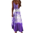 thumbnail image 1 of Vestido largo HUOGUO Fashion para mujer, verano, cuello en V, 1 of 4