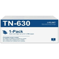 TN-630 TN 630 Toner Cartridge Compatible (High Yield 1,700 Page) TN630 Toner; Black 1-Pack TN630 Replacement for Brother HL-L2300D HL-L2380DW HL-L2320D HL-L2360DW DCP-L2540DW MFC-L2720DW Printer