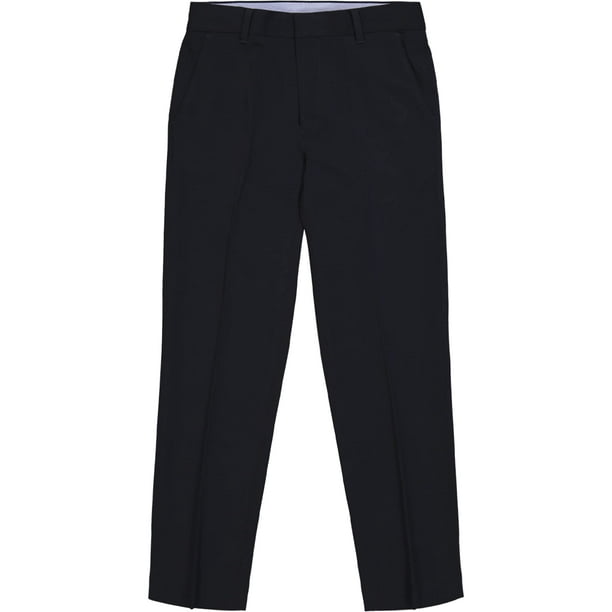 Pantalones Tommy Hilfiger para niños con la parte delantera plana, talla 4, azul marino