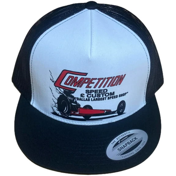 Competition Speed and Custom Dallas Truckers Hat Snap back Hot Rods Drag Racing