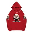 thumbnail image 4 of Christmas Sweatshirts for Women Ugly Christmas Sweater Fleece Xmas Holiday Tops Santa Claus Print Hoodies Xmas Long Sleeve Hooded Sweatshirt Fall Outfits 2025 Loose Fit, 4 of 4