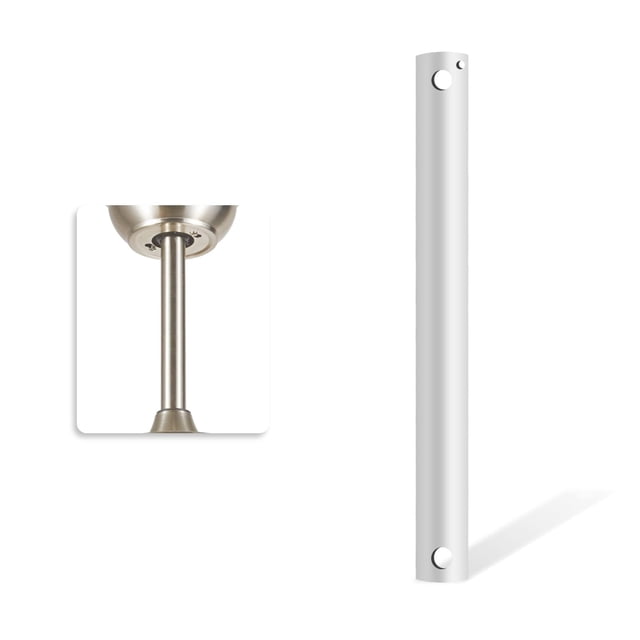 Ventilador de techo Downrod Nianzcy, 30 cm, blanco, 1 pulgada OD