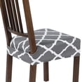 thumbnail image 1 of Set de 4 Fundas Elásticas para Asientos de Silla Comedor SearchI Gris, 1 of 7
