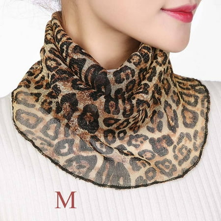 

Womens Multfunction Sun Protection Neck Scarf Women Fashion Floral Summer Scarf Mesh Neck Cover Bright Silk Bib for Daily Wear