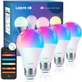 thumbnail image 1 of Lepro B1 AI Smart Bulbs, Christmas Light Bulbs, AI Mood Recognition, Music Sync, Thousands Dynamic Scenes, Color Changing Light Bulbs, Work with Alexa, Google Assistant Via Lepro+, 1 of 9