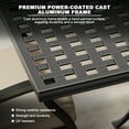 thumbnail image 5 of Mondawe Extendable 60-80 inch Cast Aluminum Outdoor Dining Table, Scalable Rectangular Table with 2" Umbrella Hole & Foot Pads, 5 of 6
