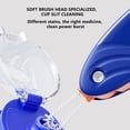 thumbnail image 5 of Bxaolu 4 in 1 Cup Lid Gap Cleaning Brush Set 2 Pcs - Multifunctional Bottle Cleaning Brush Tools for Home Kitchen and Travel Cleaning | Portable Silicone Cup Lid Cleaner, Blue, 5 of 9