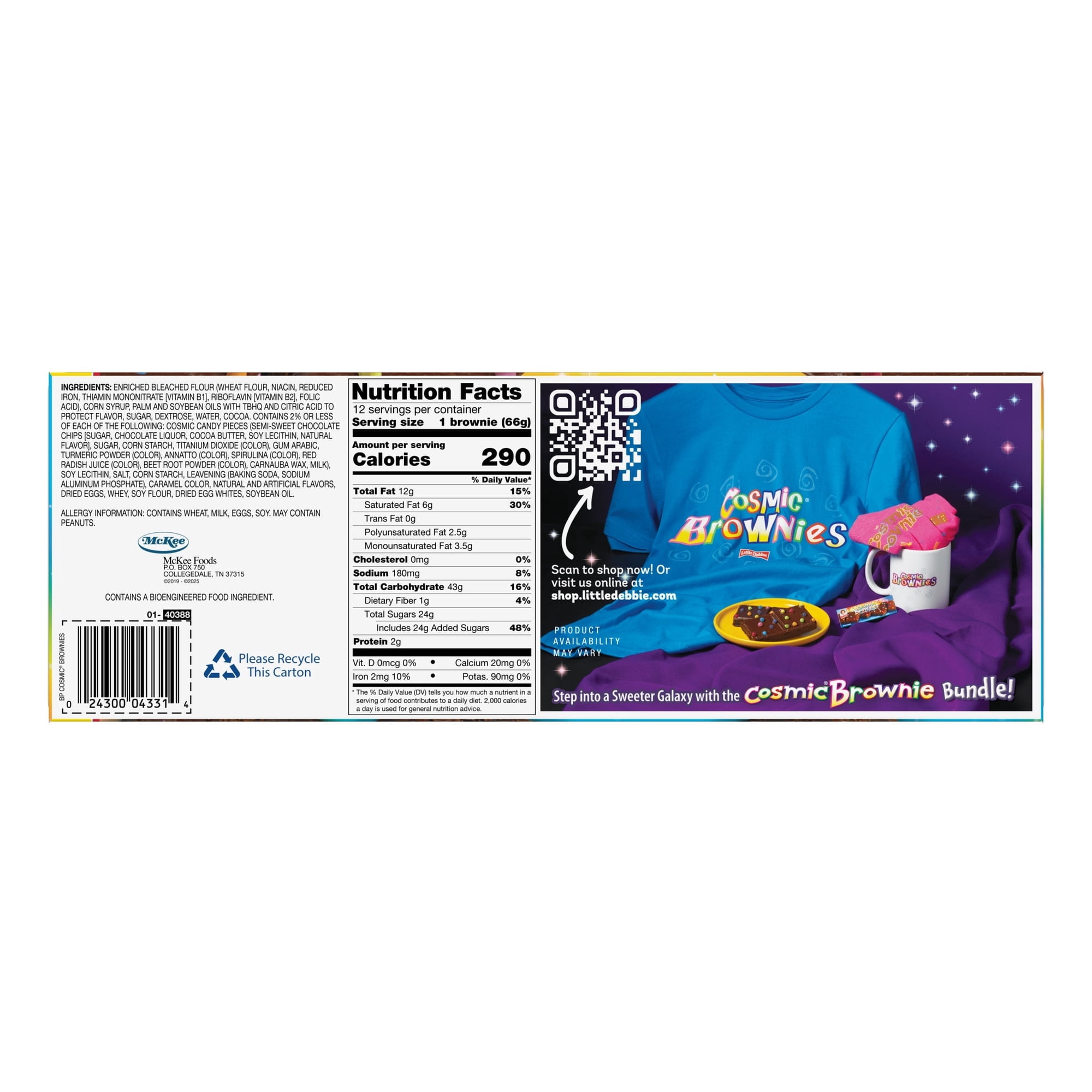 Snack Cakes, Little Debbie Big Pack COSMIC® Brownies