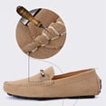 thumbnail image 2 of Mocasines de conducción para hombres Zapatos de frijol casuales transpirables Zapatos de verano de primavera de color sólido, 2 of 9