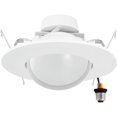 5" and 6" Rotatable LED Retrofit Downlight Gimbal 1200 Lumens, 11