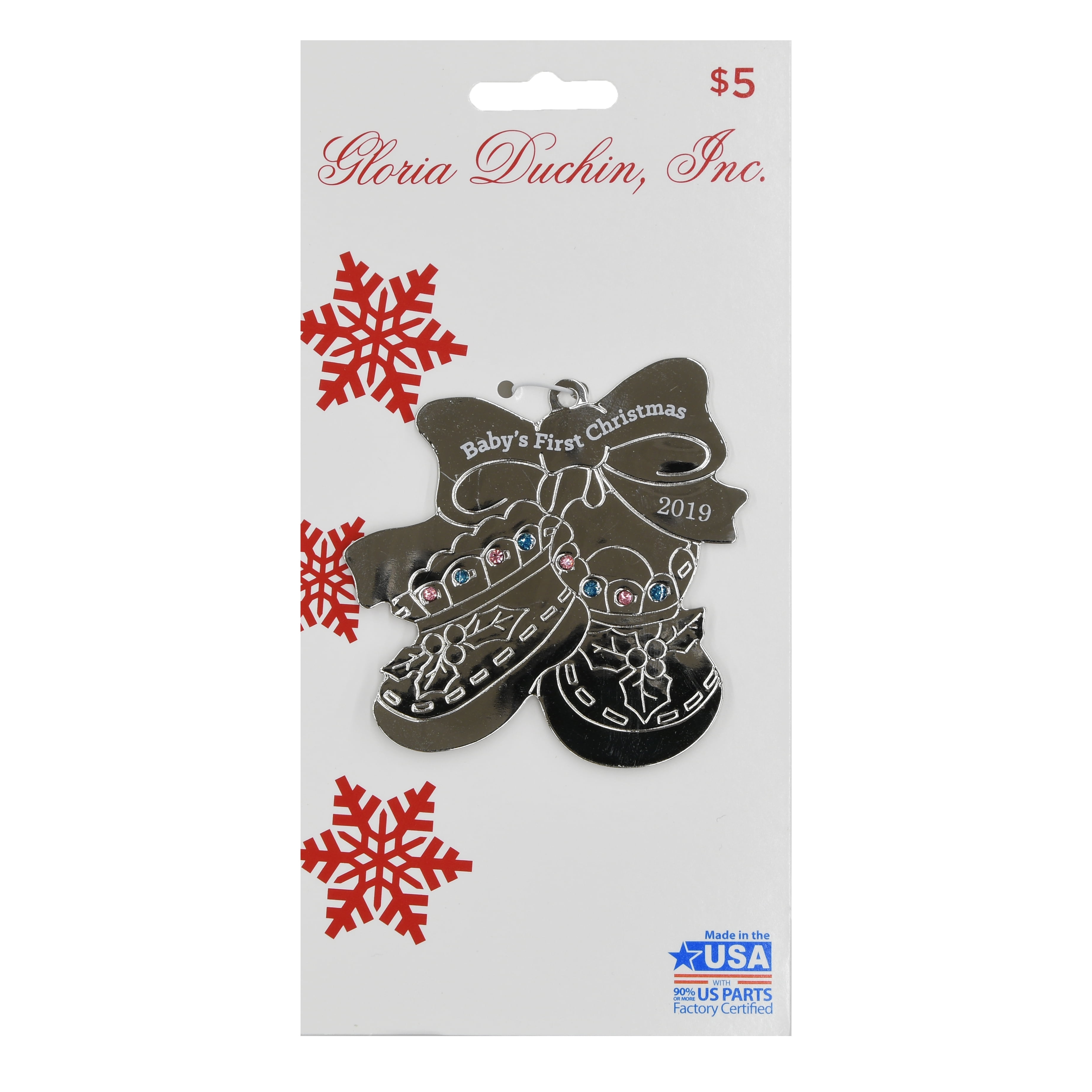 baby bootie ornament