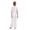 thumbnail image 2 of iiniim Combinaison pour Filles Col Rond Perlé une Pièce Combinaisons Été Décontracté Pantalon Grand Blanc 8, 2 of 5