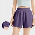 thumbnail image 5 of Hvot&aat Women's Wide Leg Sweat Shorts Fitness Athletic Running Shorts High Waisted Drying Workout Gym Shorts, 5 of 7