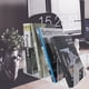 thumbnail image 5 of Estante de libros de acrílico con deflector vertical, práctico organizador de libros, 5 of 6