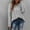 Gray, variant on MSJbahu Chunky Fitted Womens Sweaters Black Solid V-Neck Cable Knit Long Sleeve Pullover Teens Tops Dressy