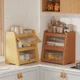 thumbnail image 2 of Gabinete lateral de comedor de estilo japonés, almacenamiento de tazas de té, pared de salón, cocina, gabinete de almacenamiento multicapa, gabinetes para sala de estar, 2 of 4