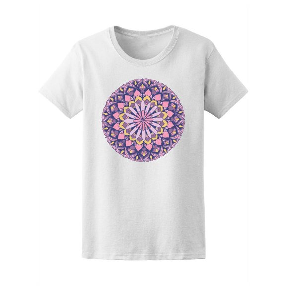 Mandala With Cool Flowers Tee Women's -Image by Shutterstock