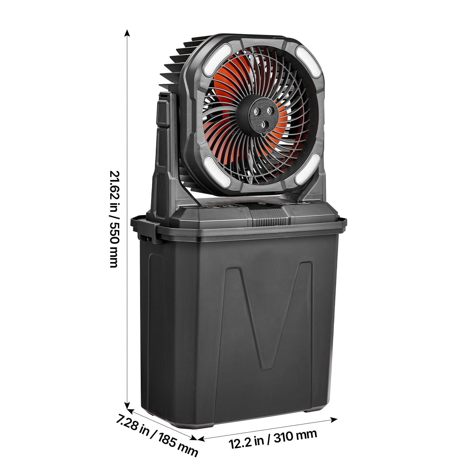 Misting Fan 2700RPM 9L Tank 4 Mist Modes 10000mAh Battery for Outdoor Camping Yard