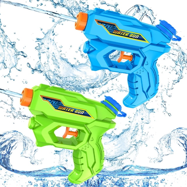 Mini lanzador de agua Lekimos Water Guns, 100 ml, 6 m de alcance, paquete 2