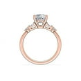 thumbnail image 3 of 2.30 Ct Princess Cut Luxurious (D/VVS1) Moissanite Promise Ring for Girlfriend 14K Rose Gold Ring Size 4 Fashionable Jewelry by Diamond-Capitals, 3 of 8