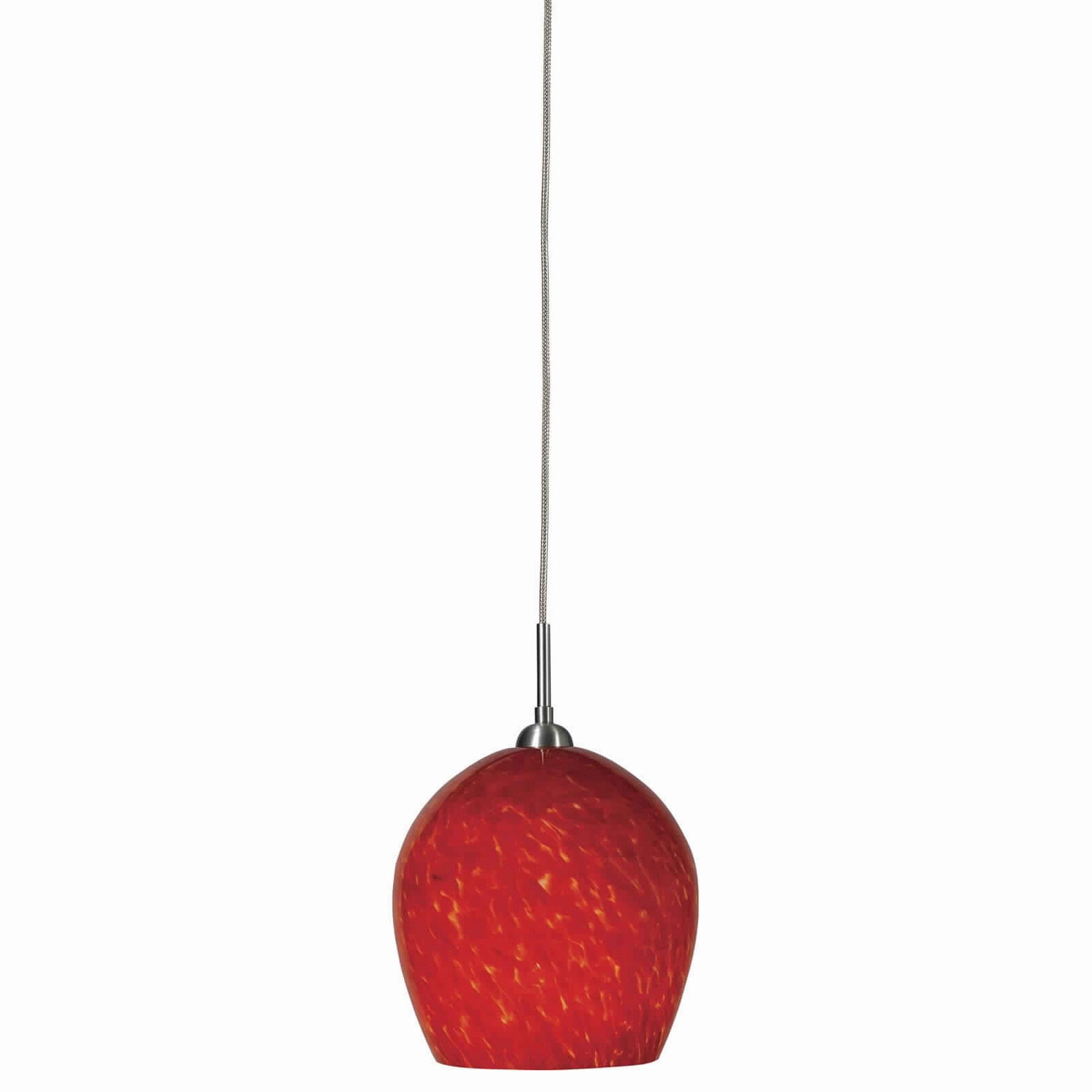 red glass pendant shade