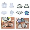 thumbnail image 2 of COMEET Resin Molds,Halloween Pumpkin Bat Specter Tray Molds Silicone Mold Epoxy Resin Casting Molds for Making Faux Agate Cup Mat, 2 of 7
