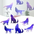 SUSHANG Star Wolf Wall Sticker Starry Wolf Glow Pasted Bar Restaurant