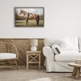thumbnail image 3 of Stupell Industries Transitional Show Ready Horse with Saddle Brown Floating Frame Canvas Art, 25 x 17, by Petals Prints Design, 3 of 8