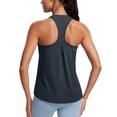 thumbnail image 1 of Top Deportivo para Mujer CRZ YOGA Racerback Azul Marino Talle Grande, 1 of 6