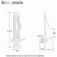 thumbnail image 2 of CUITING Clear Plastic Locking Shelf Support Pegs  Fits 5/16” Diameter Hole  5/8” Shelf  30 Pack, 2 of 6
