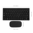 thumbnail image 4 of Miangastore 1 Set Wireless Keyboard With Number Pad And Mouse Black Resin Ergonomic Typing Practice Computer Accessory, 4 of 9