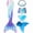 Blue, variant on Mermaid Tail for Swimming with Monofin Mermaid Tail Swimsuit Bathing suit for Girls
