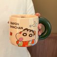 thumbnail image 4 of Taza de cerámica Crayon Shin-chan, taza de agua bonita para pareja, taza de café con leche de dibujos animados para el hogar femenino con escala, 4 of 5