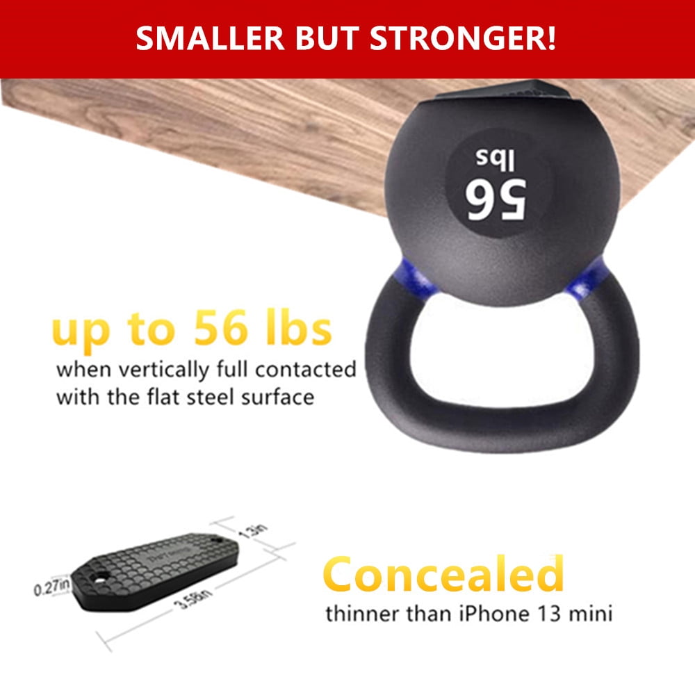 DeYoungArbeit Premium 56lbs Magnetic Gun Holder, Soft Silicone Cover, Compact Design