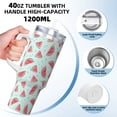 thumbnail image 3 of KLL Watermelon Print 40oz Stainless Steel Insulated Car Cup Coffee Mug with Spillproof Lid - Keep Your Drink Hot or Cold on the Go, 3 of 8