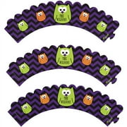Personalized Halloween Cupcake Wrappers