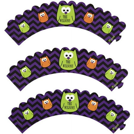 Personalized Halloween Cupcake Wrappers