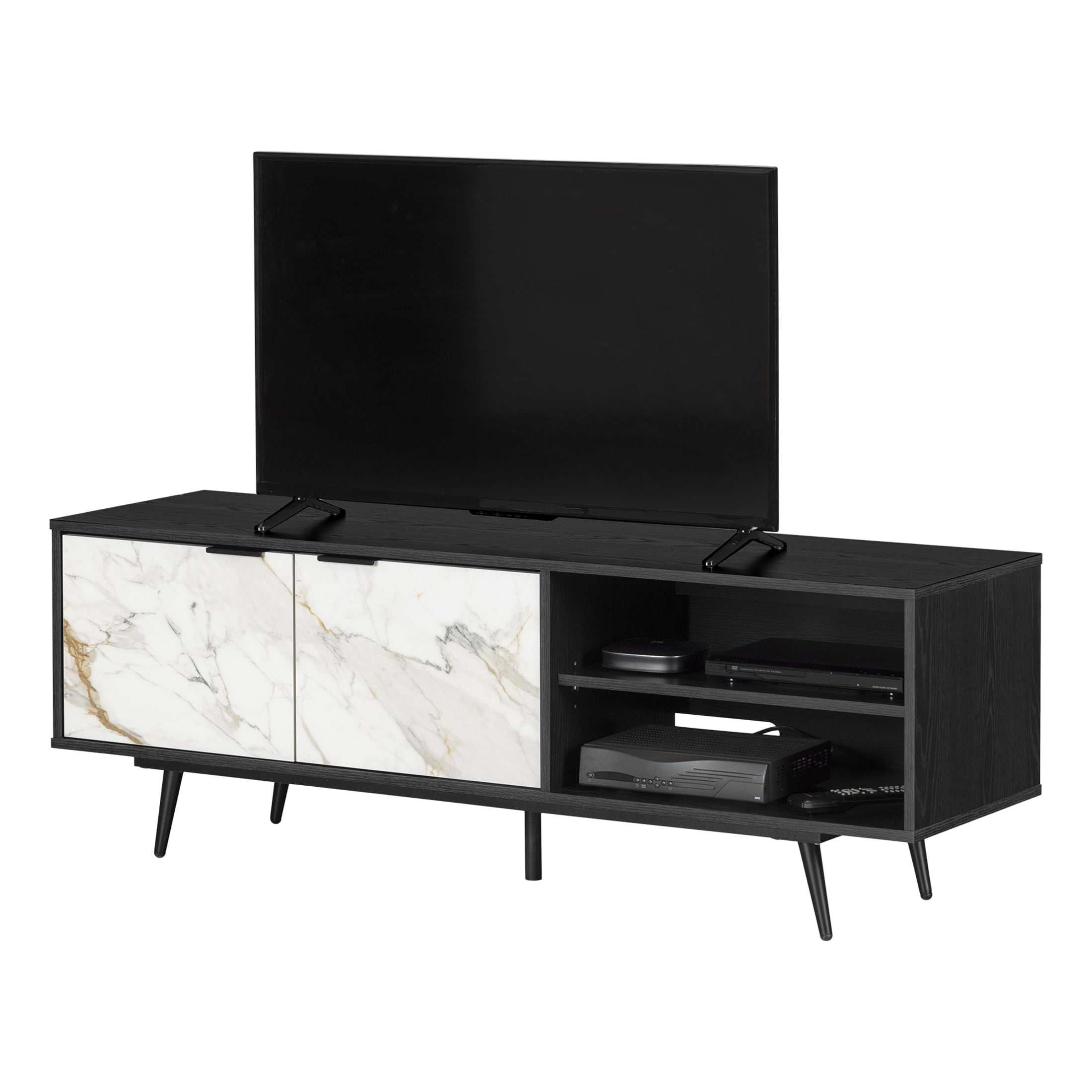 South Shore Mezzy, Contemporary TV Stand, 65" Black