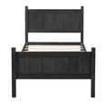 thumbnail image 5 of MODERNLUXE Twin Size Platform Bed with Headboard & Footboard,Solid Wood Bed Frame with Under Bed Storage for Teens Adults Guests, Easy Assembly,Black, 5 of 8