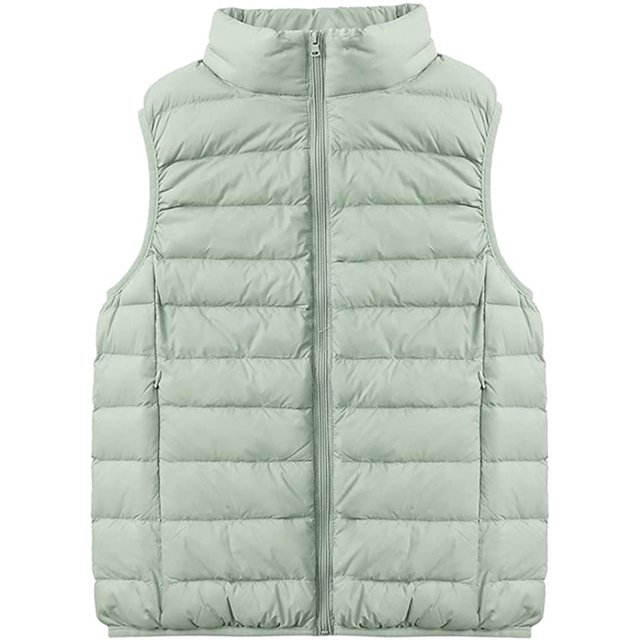 LinYooLi Débardeur Court Ultra Léger pour Femmes Matelassé pour Automne Hiver
