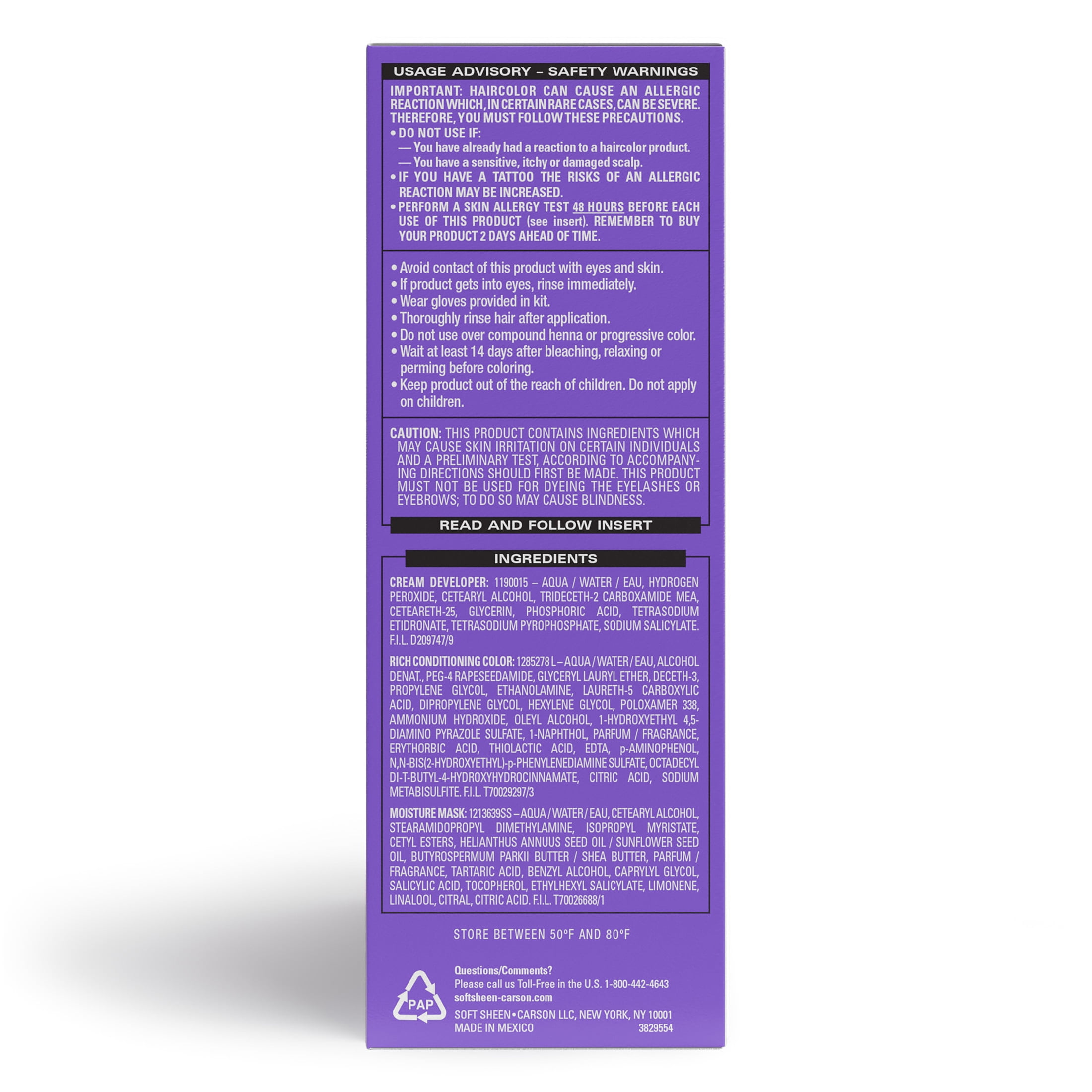 Softsheen-Carson Dark and Lovely SSC D&L Fade Resist Viral Violet, Virtual Violet, 1 kit