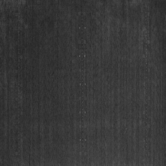 Ahgly Company Indoor Square Abstract Gray Contemporary Area Rugs, 7' Square