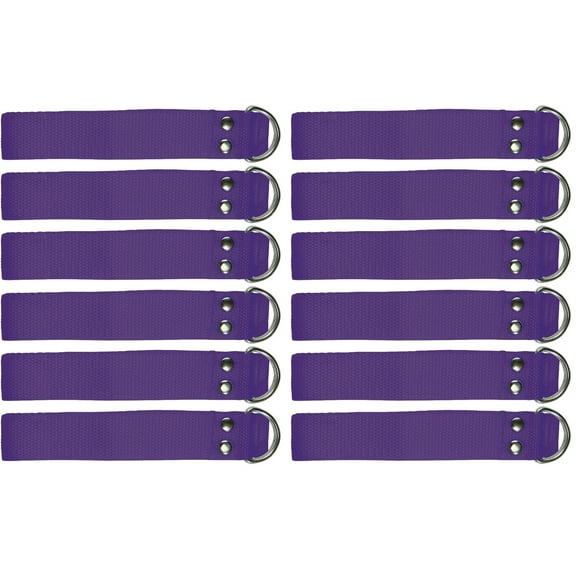 Martin Sports Dozen (12) Pack Nylon FOOTBALL Pant BELTS, One Size Fits All