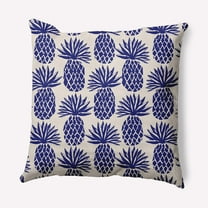 Simply Daisy 26" x 26" Pineapple Stripes Decorative Throw Pillow, Indigo Blue