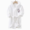 thumbnail image 5 of Gibobby Boys Girls Coral Fleece Bathrobe,Soft Plush Hooded Robe with Adjustable Belt,Cute Cartoon Print,for Toddlers 2-14 Years,Warm Loungewear Shower Robe Kids Pajamas,Light Pink,Size 2-3T, 5 of 9