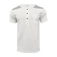 thumbnail image 3 of Camisas Casuales de los Hombres Color Sólido Delgado Suelto Camisa de Manga Corta, Ligero Humedad-Wicking Diario Top, 3 of 5