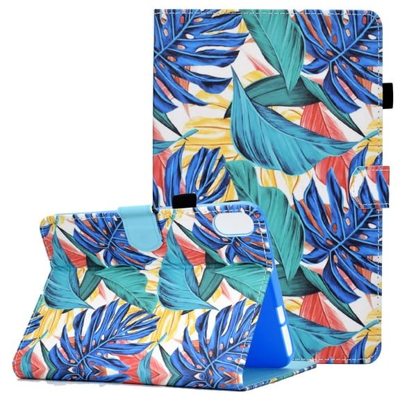 iPad Mini 6 Case(6th Gen 2021), Mini 6 8.3" Cover 2021, Allytech Premium PU Leather Anti-Slip Wallet Stand Card Poclet/Pencil Slot Cover for iPad Mini 6th Gen(8.3 inch 2021 Model), Palm Leaves